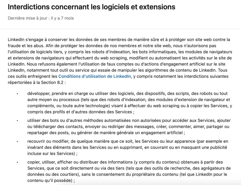 Extrait politique linkedin sur l'automatisation
