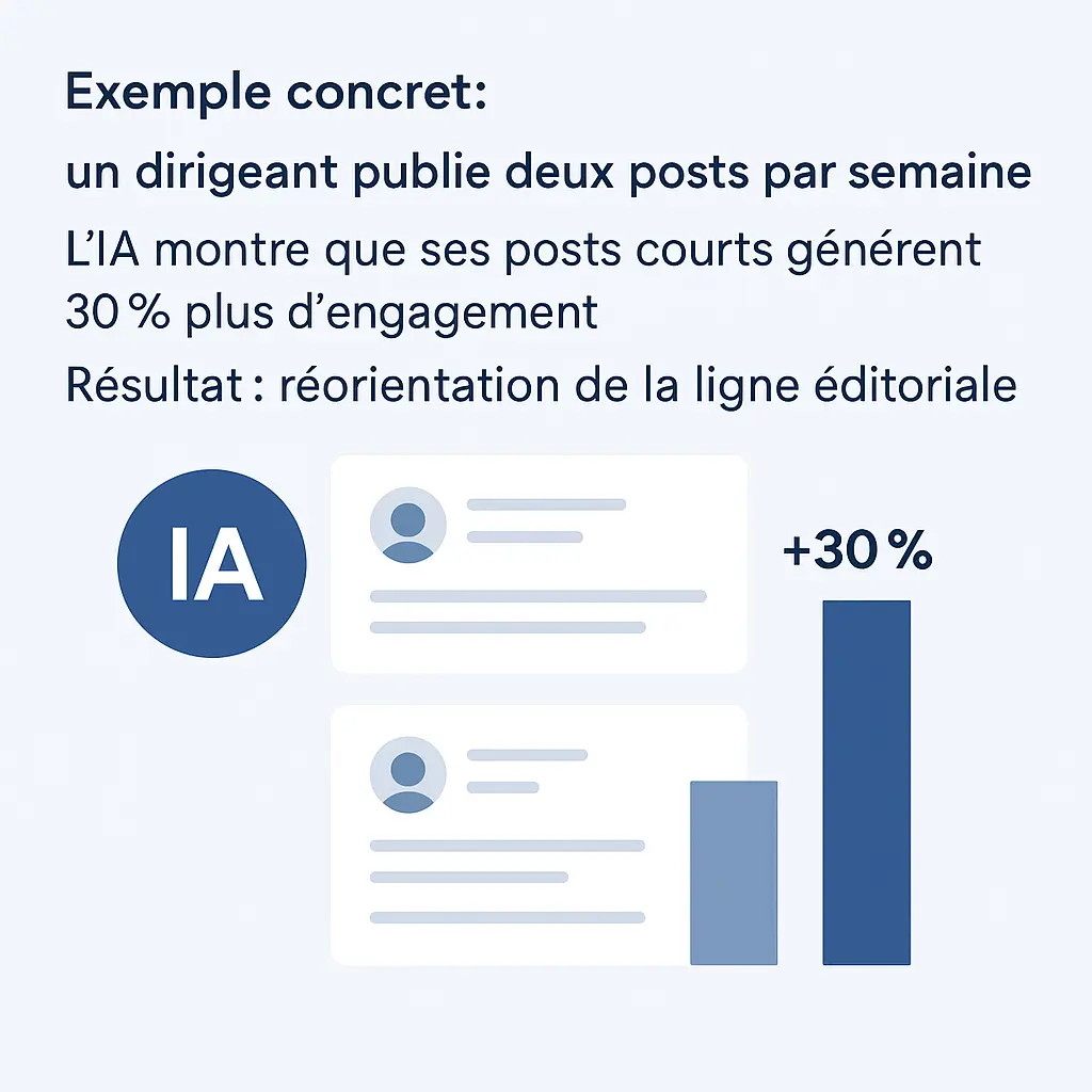Exemple analyse performance Linkedin IA