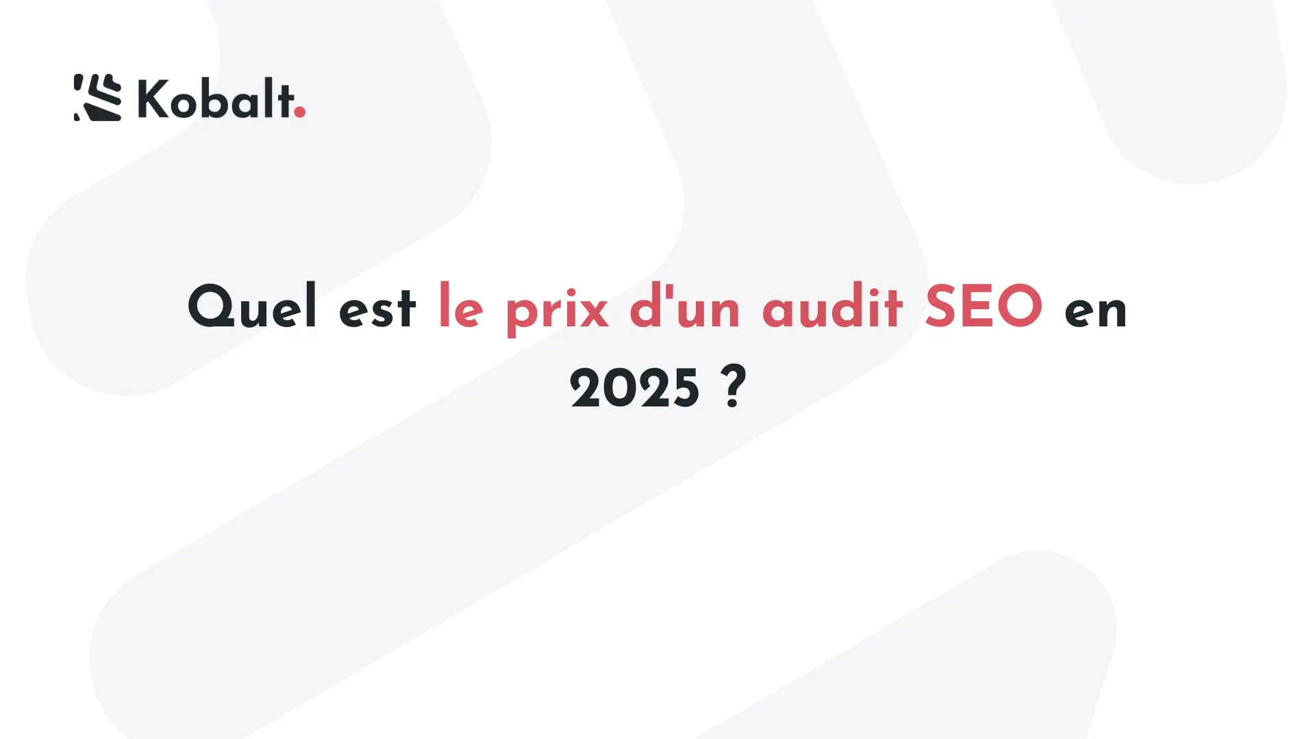 prix audit seo
