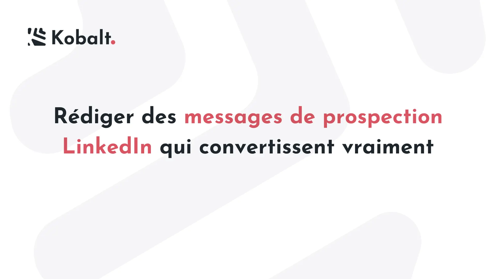 message de prospection linkedin