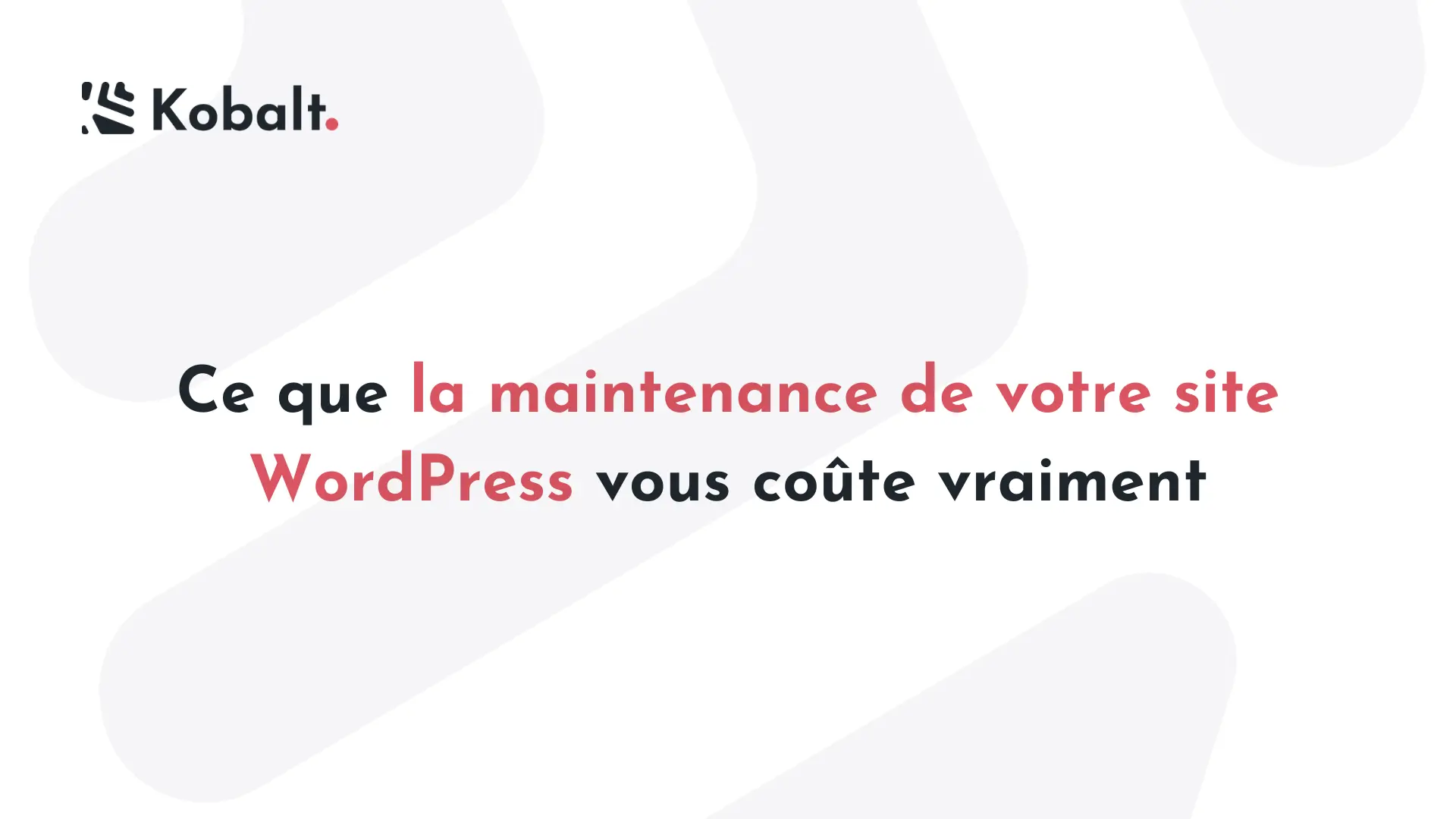 maintenance site wordpress